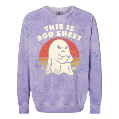 Funny Halloween This Is Boo Sheet Halloween Costumes For Adults Kids Colorblast Crewneck Sweatshirt