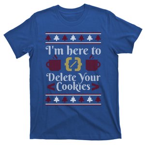 Funny Here To Delete Your Cookies It Helpdesk Christmas Gift T-Shirt