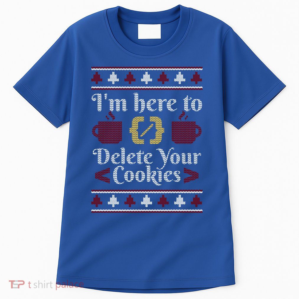 Funny Here To Delete Your Cookies It Helpdesk Christmas Gift Tall T-Shirt