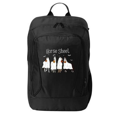 Funny Horse This Is Boo Sheet Ghost Boo Halloween Outfit City Backpack