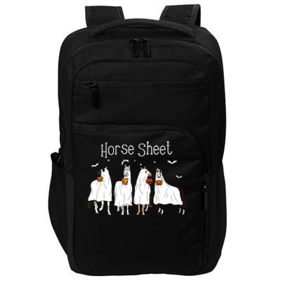 Funny Horse This Is Boo Sheet Ghost Boo Halloween Outfit Impact Tech Backpack