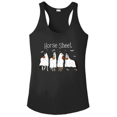 Funny Horse This Is Boo Sheet Ghost Boo Halloween Outfit Ladies PosiCharge Competitor Racerback Tank