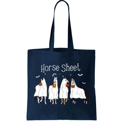 Funny Horse This Is Boo Sheet Ghost Boo Halloween Outfit Tote Bag