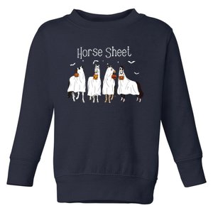 Funny Horse This Is Boo Sheet Ghost Boo Halloween Outfit Toddler Sweatshirt