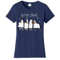 Funny Horse This Is Boo Sheet Ghost Boo Halloween Outfit Women's T-Shirt