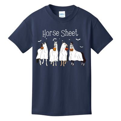 Funny Horse This Is Boo Sheet Ghost Boo Halloween Outfit Kids T-Shirt