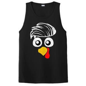 Funny Handsom Turkey Face, Hairstyle for Thanksgiving party PosiCharge Competitor Tank