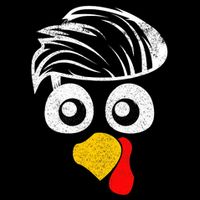 Funny Handsom Turkey Face, Hairstyle for Thanksgiving party Wool Snapback Cap