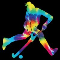 Field Hockey Tie Dye Flat Bill Trucker Hat