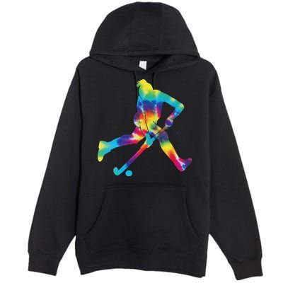 Field Hockey Tie Dye Premium Pullover Hoodie