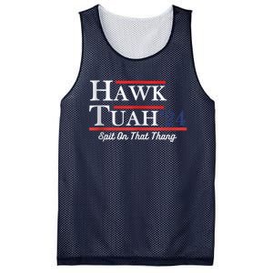 Funny Hawk Tuah 24 Spit On That Thing Presidential Candidate Parody Mesh Reversible Basketball Jersey Tank