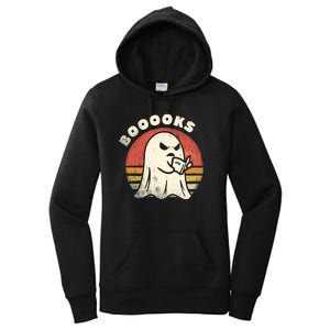 Funny Halloween Teacher Booooks Ghost Reading Book Women's Pullover Hoodie