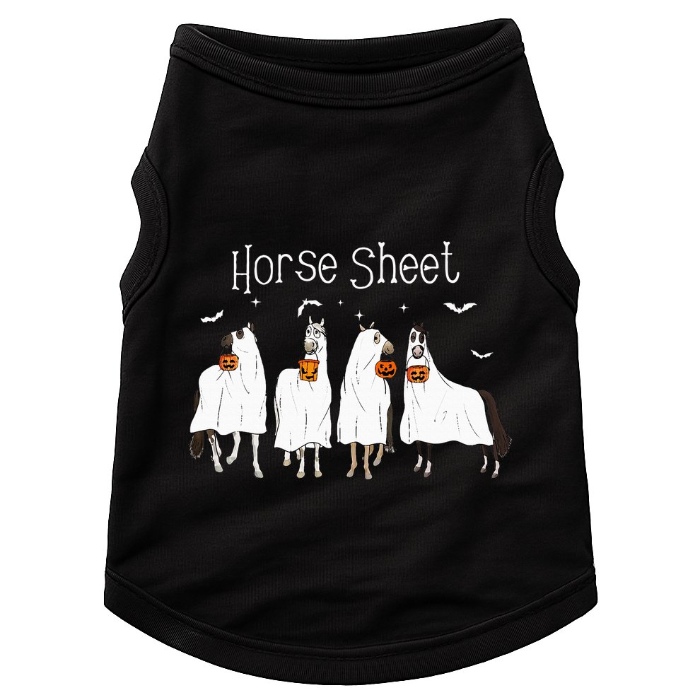 Funny Horse This is Boo Sheet Ghost Boo Halloween Outfit Doggie Tank