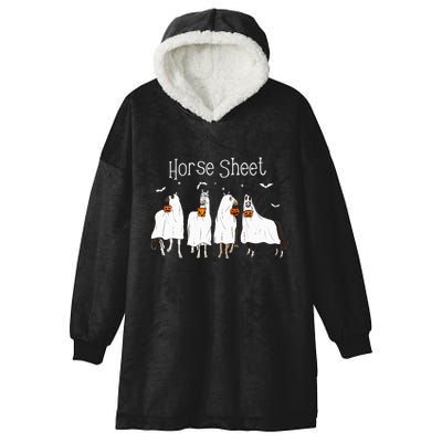 Funny Horse This is Boo Sheet Ghost Boo Halloween Outfit Hooded Wearable Blanket
