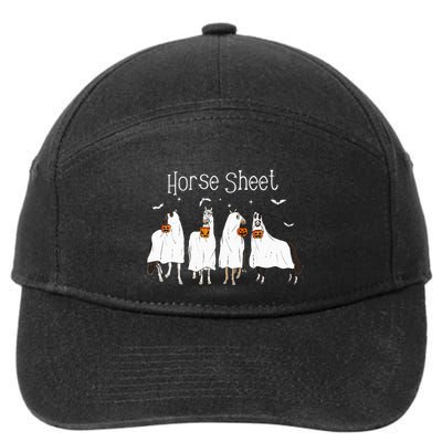 Funny Horse This is Boo Sheet Ghost Boo Halloween Outfit 7-Panel Snapback Hat