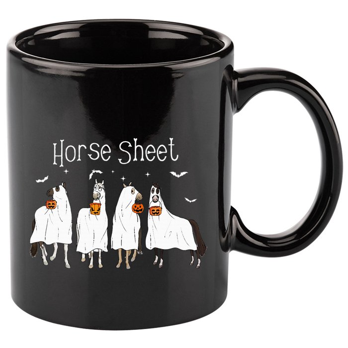 Funny Horse This is Boo Sheet Ghost Boo Halloween Outfit 11oz C Handle Ceramic Mug