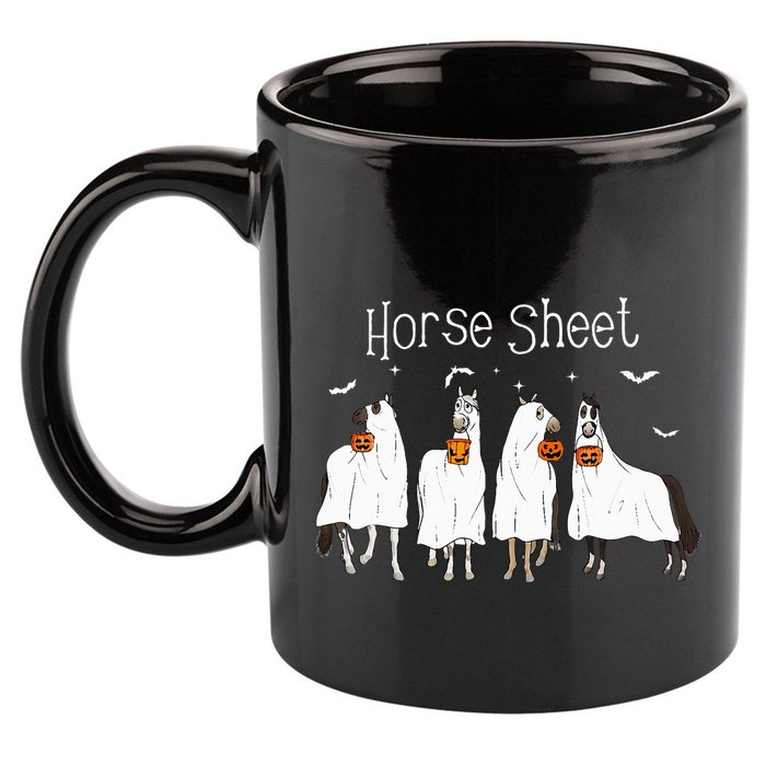 Funny Horse This is Boo Sheet Ghost Boo Halloween Outfit 11oz C Handle Ceramic Mug