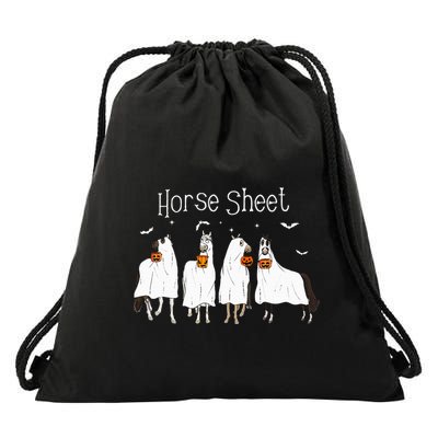 Funny Horse This is Boo Sheet Ghost Boo Halloween Outfit Drawstring Bag
