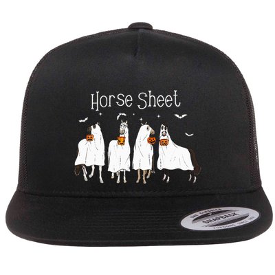 Funny Horse This is Boo Sheet Ghost Boo Halloween Outfit Flatbill Hat