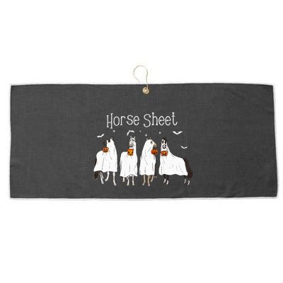 Funny Horse This is Boo Sheet Ghost Boo Halloween Outfit Large Microfiber Waffle Golf Towel