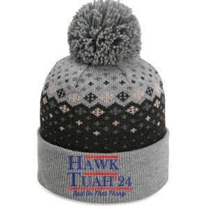 Funny Hawk Tuah 24 The Baniff Cuffed Pom Beanie