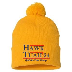 Funny Hawk Tuah 24 Pom Pom 12in Knit Beanie