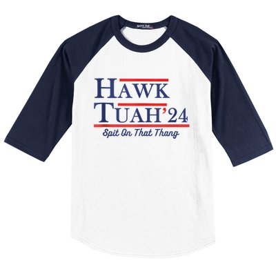 Funny Hawk Tuah 24 Baseball Sleeve Shirt