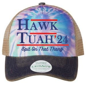 Funny Hawk Tuah 24 Legacy Tie Dye Trucker Hat