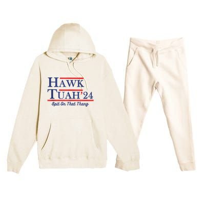 Funny Hawk Tuah 24 Premium Hooded Sweatsuit Set