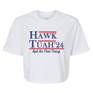 Funny Hawk Tuah 24 Bella+Canvas Jersey Crop Tee