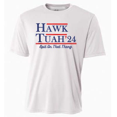 Funny Hawk Tuah 24 Cooling Performance Crew T-Shirt