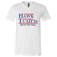 Funny Hawk Tuah 24 V-Neck T-Shirt