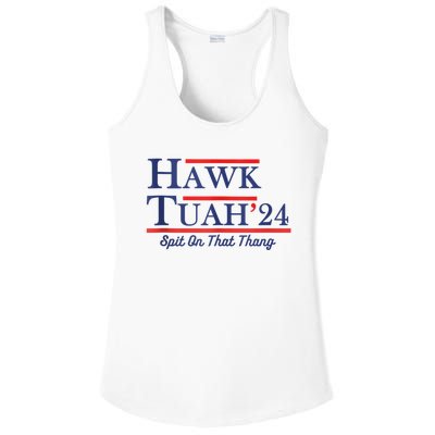 Funny Hawk Tuah 24 Ladies PosiCharge Competitor Racerback Tank