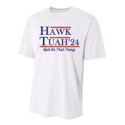 Funny Hawk Tuah 24 Performance Sprint T-Shirt