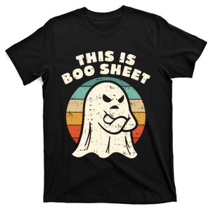 Funny Halloween This Is Boo Sheet Retro Costumes Ghost T-Shirt