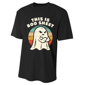 Funny Halloween This Is Boo Sheet Retro Costumes Ghost Performance Sprint T-Shirt