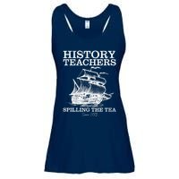 Funny History Teacher Saying Spilling Tea Since 1773 Teacher Ladies Essential Flowy Tank