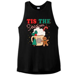 Festive Holiday Treats Christmas Tree Cake Gingerbread Santa Cookies Ladies PosiCharge Tri-Blend Wicking Tank