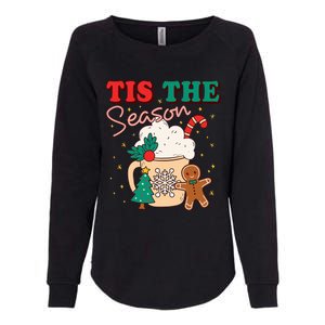 Festive Holiday Treats Christmas Tree Cake Gingerbread Santa Cookies Womens California Wash Sweatshirt