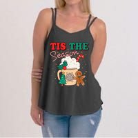 Festive Holiday Treats Christmas Tree Cake Gingerbread Santa Cookies Women's Strappy Tank