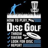 Funny How To Play Disc Golf V-Neck T-Shirt
