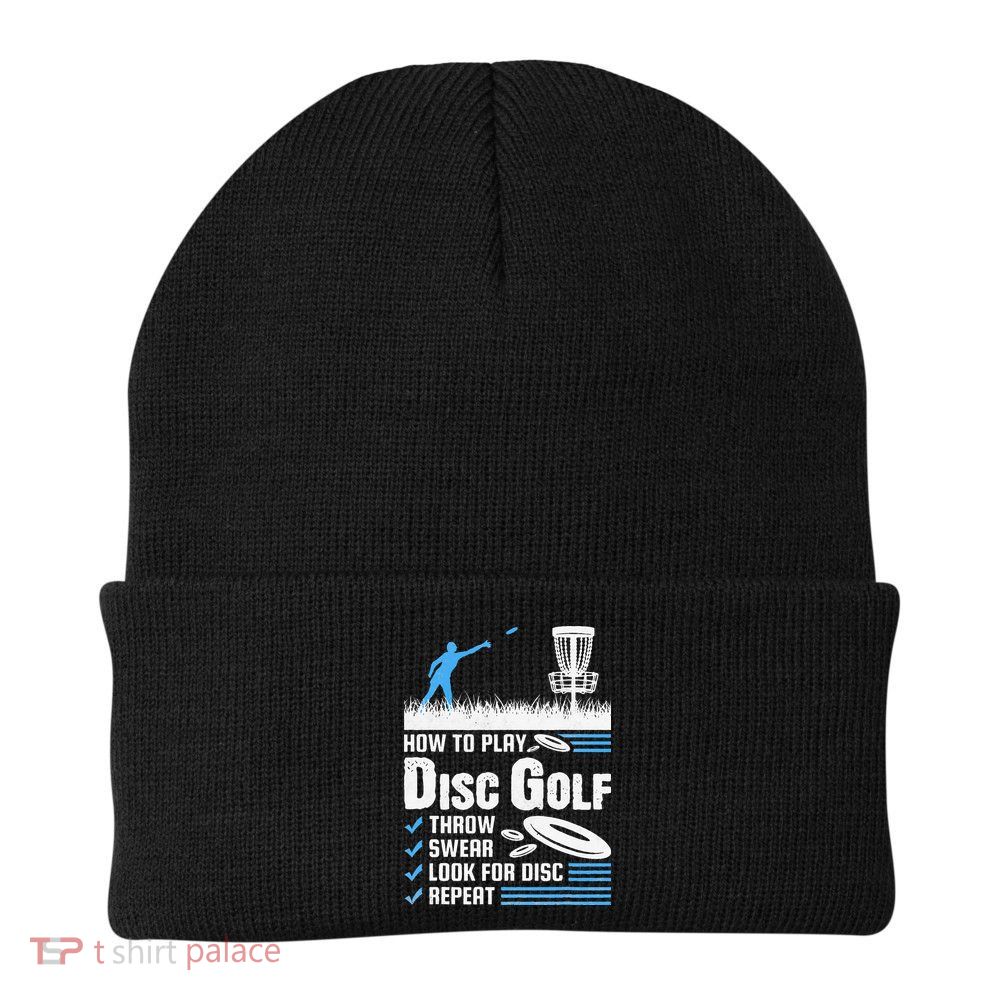 Funny How To Play Disc Golf Beanie