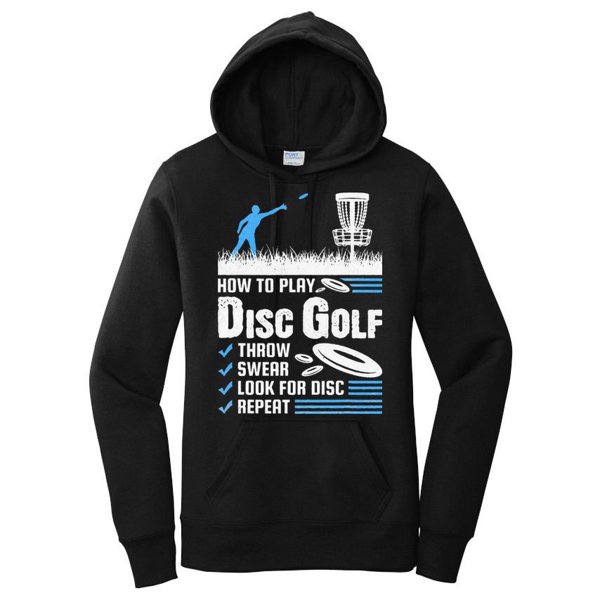 Funny How To Play Disc Golf Women's Pullover Hoodie