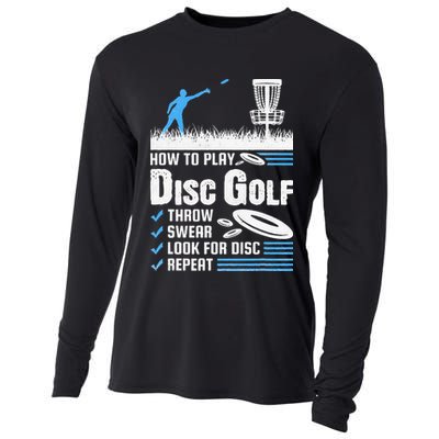 Funny How To Play Disc Golf Cooling Performance Long Sleeve Crew
