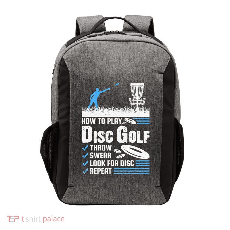 Funny How To Play Disc Golf Vector Backpack