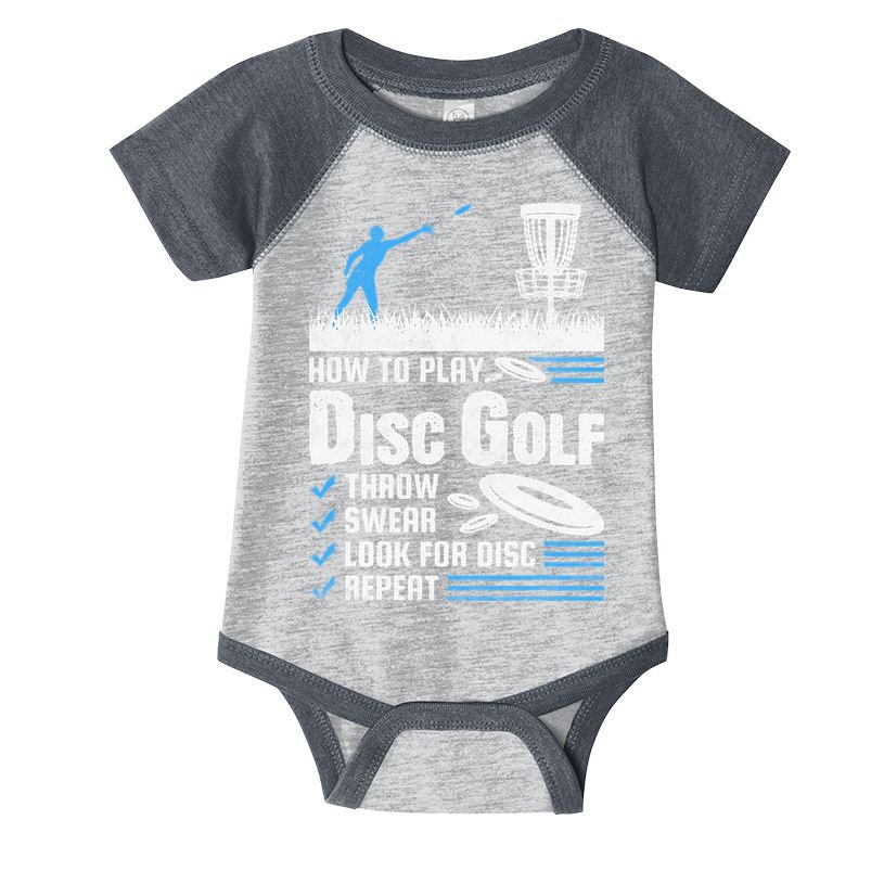 Funny How To Play Disc Golf Infant Baby Jersey Bodysuit