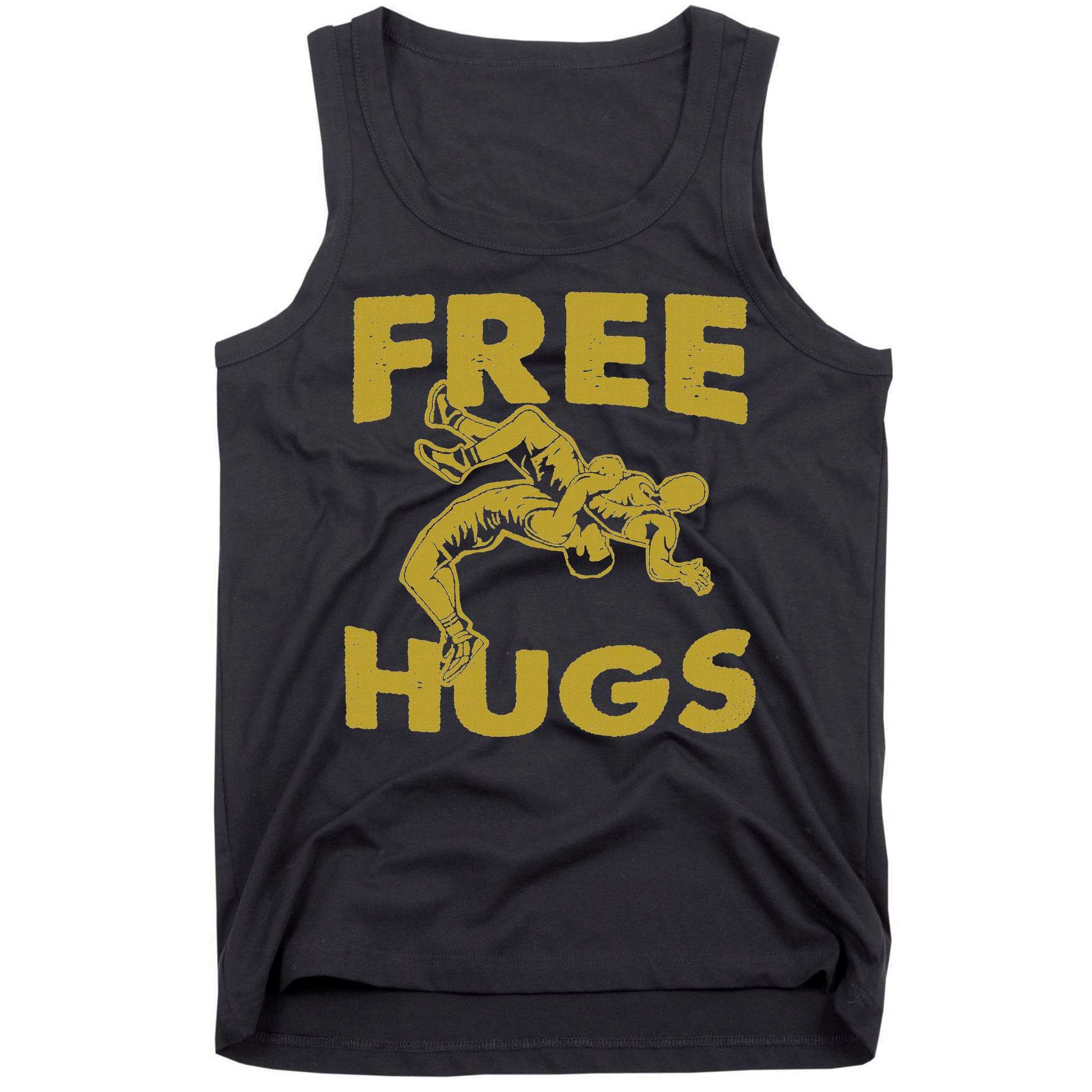Free Hugs T Wrestling Gift For Coach Wrestler Tank Top