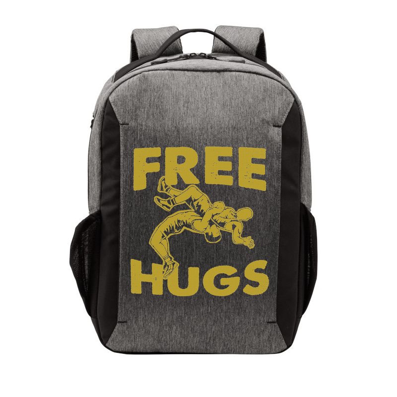 Free Hugs T Wrestling Gift For Coach Wrestler Vector Backpack