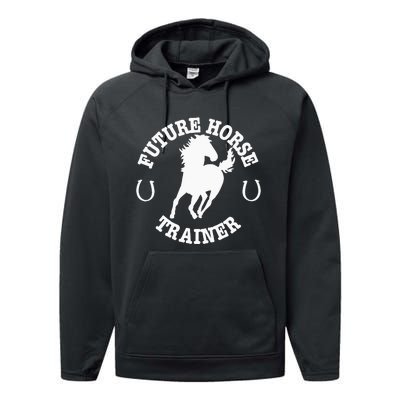 Future Horse Trainer For  Performance Fleece Hoodie