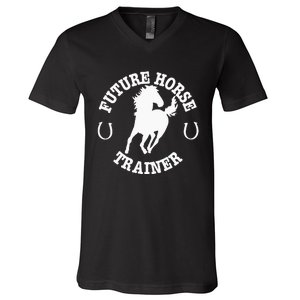 Future Horse Trainer For  V-Neck T-Shirt